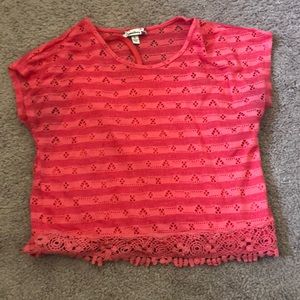 Pink crop top